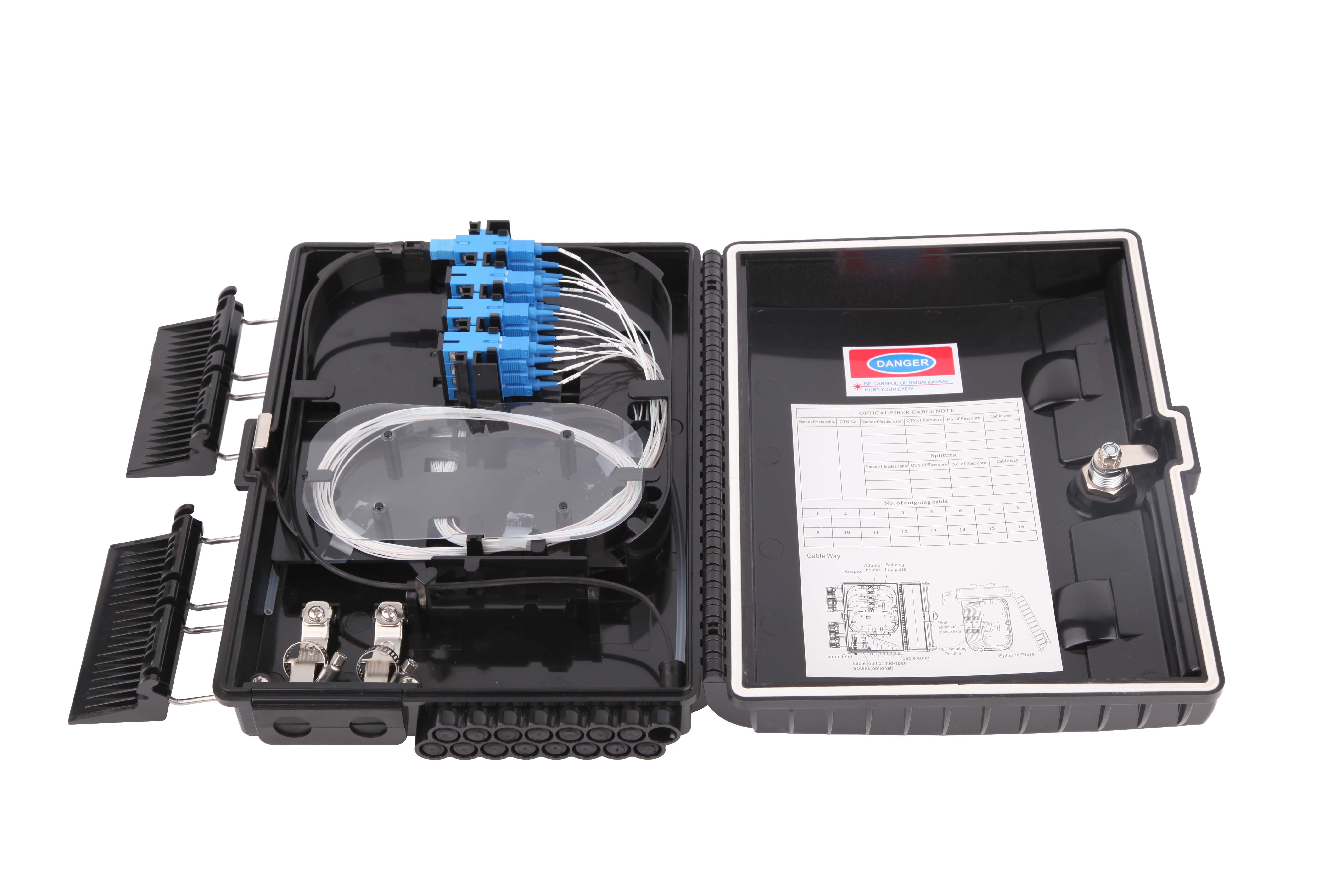IP68 SC APC UPC ftth nap 1x4 1x8 1x16 waterproof distutiob box